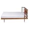Baxton Studio Calderon Retro-Modern Walnut Brown Finished Wood Queen Size Platform Bed 245-13440-ZORO - alternate 5